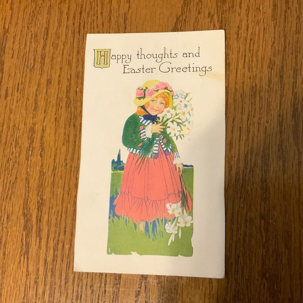 VINTAGE POSTCARD - EASTER GREETINGS
